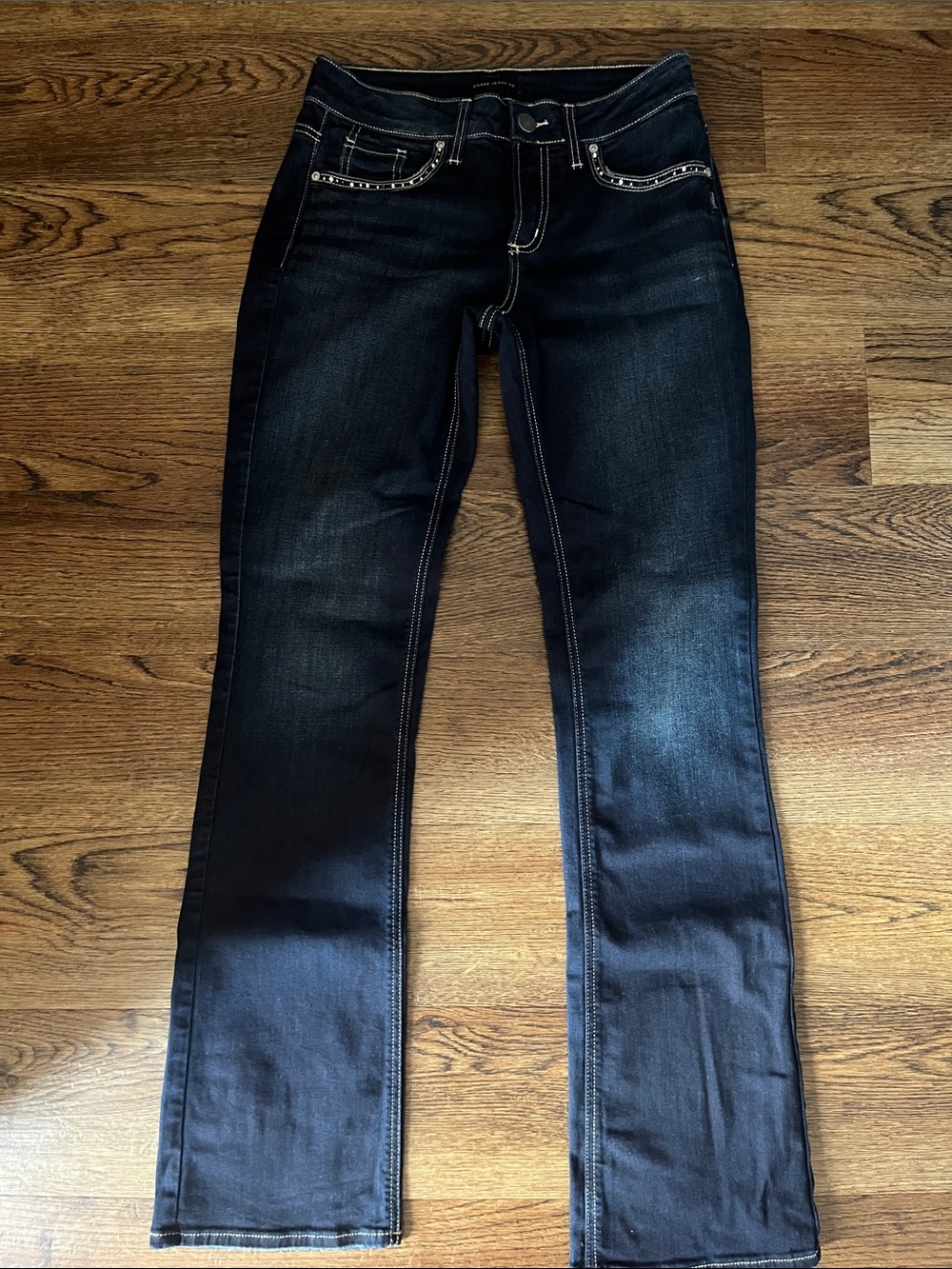 Silver Jeans Women’s Slim Boot Cut Dark Wash Jeans - 26x33